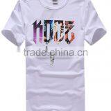 New Design Comfortable Short Sleeve Organic Cotton Casual T Shirt Heat Transfer Tees thumbnail-1