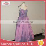Purple Spaghetti Strap Flower Girl Dress for 10 Years Girl thumbnail-2