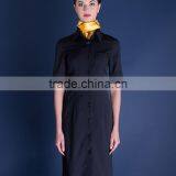 Custom Nice and Chantilly Cotton Material Dress Stewardness Female Uniforms for the Airport thumbnail-2
