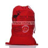Personalized Canvas Santa Sack With Red Drawstring thumbnail-4