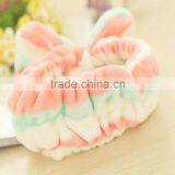 Hot Selling Candy Color Elastic Bow Velvet Elastic Shower Headbands thumbnail-6