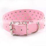 PU Pet Collar Three Rows of Diamond Dog Necklace Exquisite Diamond Dog Belt thumbnail-1