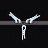 4.1*1.2*0.5cm Strong White Color Garment Packing Plastic Clips thumbnail-1