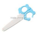Hot Sale Stainless Steel Home Office Skyblue Colorful Safety Cartoon Students Scissors thumbnail-1