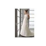 OEM / ODM A - Line Strapless Ivory Color Wedding Dressing Gowns / Bridal Gown