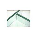 6mm Clear, Grey Flat Tempering Safety Glass Shelf With Polished Edge For Hotels, Curtain Wall thumbnail-1