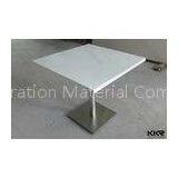America Style Seamless Marble Top Dining Table , Easy Cleaning