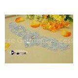 Silver Beaded Crystal Rhinestone Applique For Wedding Decoration thumbnail-1