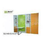 Wood Vertical Single Space Saving Wall Bed With Dining Table thumbnail-1