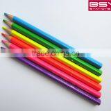 6PCS neon jumbo color pencils with in pvc box