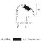 PVC Magnetic Shower Door Seal Strip for Couping 90 Degree Glass Doors thumbnail-2