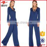 Ladies New Fashion Trendy European Style Colpus Tying Rope Super-long Jumpsuit 2016