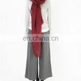 Worsted 80s Cashmere Diamond Pattern Thin Soft Shawl Autumn Winter Lady Plain Color Jacquard Pashmina Scarf thumbnail-2