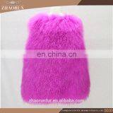 100% Genuine Short Mongolian Lamb Fur Vest Pretty Tibet Lamb Fur Vest for Girl thumbnail-3