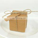 Wedding Favor Gift Boxes Jute With Rope Wedding Candy Box thumbnail-2