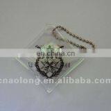 Decorative Custom Logo Printed PVC Down Feather Clothing Patches/label/tags thumbnail-6