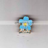 Promotional Hot Selling Souvenir Blue Flower Alaska Painting Custom Pin Badge thumbnail-1