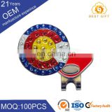 Magnetic golf hat clip with ball marker wholesalename tag china auto clips