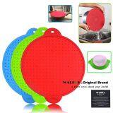 3 In 1 Kitchen Splatter Screen Silicone Oil Splatter Guard Guard Heat Insulation Cooling Mat For Frying Pan Screen Strainer thumbnail-5