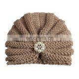 Knitted Winter Baby Hat for Girls Candy Color Bonnet Enfan Baby Beanie Turban Hats Newborn Baby Cap for Boys Accessories thumbnail-4