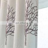 Manufacture Wholesale Custom Simple Cotton and Linen Printed Semi-shading Bedroom Living Room Curtain and Window Screen thumbnail-5