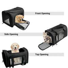 Custom Fashion Travel Outdoor Breathable Portable Pet Cages Carriers Houses Large Shoulder Bag Carrying Dog Crate thumbnail-5