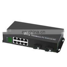 Gigabit Fiber Media Converter 10/100/1000M 2 Fiber Port +8RJ45 Port 2PO and 8LAN Port thumbnail-2
