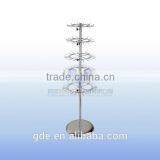 Fashion Metal Chrome 5 Layers Accessories Hanging Display Rack