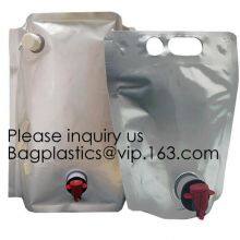 Aseptic Soap Milk Juice Water Red Wine Pack Plastic Bag In Box 5 L With Spout Tap,2L 3L 5L Plastic Valve Wine Bag in Box thumbnail-2