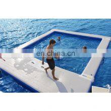 DWF Double Wall Fabric Yacht Pool Float Ocean Inflatable Sea Swimming Pool With Net