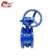 PTEE Fluorine Lined Butterfly Valve Worm Wheel Manual WCB Cast Steel Butterfly Valve thumbnail-4