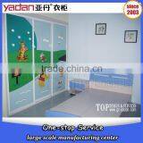Cartoon Designs of Single Size Drawer Kid Bed and Wardrobe Customized Enviromental Furniture thumbnail-5