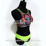 2016 New Sexy High Neck Bandage Swimwear Ladies Push Up Swimsuit Bikini Set Quality Choice thumbnail-6