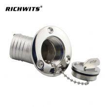 Stainless Steel 316/304 45 Degree Deck Filler With Clamshell thumbnail-3