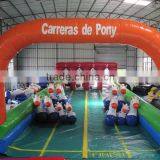 2014 Newest 4 LINE Inflatable Horse Runway Sports Games Inflatable Race Track for Kids and Adults thumbnail-3