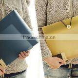 A4 Trasprent /frosted Fashion Plastic File Box With Fastener Suitable for Office thumbnail-5