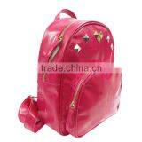 Ladies & Women Fashion Elegant Embossed Pink PU Backpack thumbnail-5