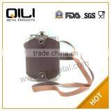 Leather Sheeth 7oz Stainless Steel Cheap Jameson Custom Flasks