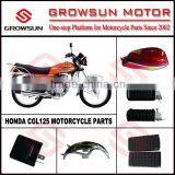 Hon. CGL125 Motorcycle Spare Parts, Fuel Tank, Foot Rest, Flasher