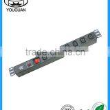 19 Inch IEC Type 7 Ways PDU for Cabinet
