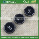 New arrival 24L black round fabric covered buttons for garments