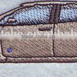 Mini car badge Iron on embroidery patch for garment