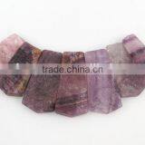 Fluorite Rectangle Gemstone Necklace thumbnail-1