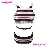 Lively Orange High Waist Halter Bikini thumbnail-1