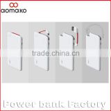 G016 2016 new products gifts power bank, ultra thin 4000 mah power bank with cable