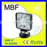 24W Square LED Work Light Car LED Light