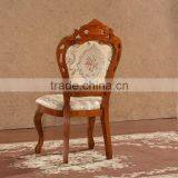 Originals Classic Carved Fabric Wood Dining Chairs for Restaurant thumbnail-2