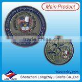 Antique Nickle Engraved Silver Coins,souvenir Commemorative Coin Medal,3D Zinc Alloy Die Casting Metal Badge Medallion thumbnail-1