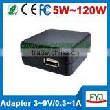 Fashionable 5v 0.5a Usb Power Adapter 230v With C8 Socket Input 100 ~ 240V thumbnail-3