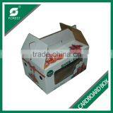 CARDBOARD PACKING BOX FOR STRAWBERRY CORRUGATED PACKING BOX WITH HANDLE